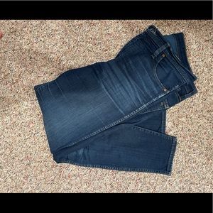 High rise skinny jeans